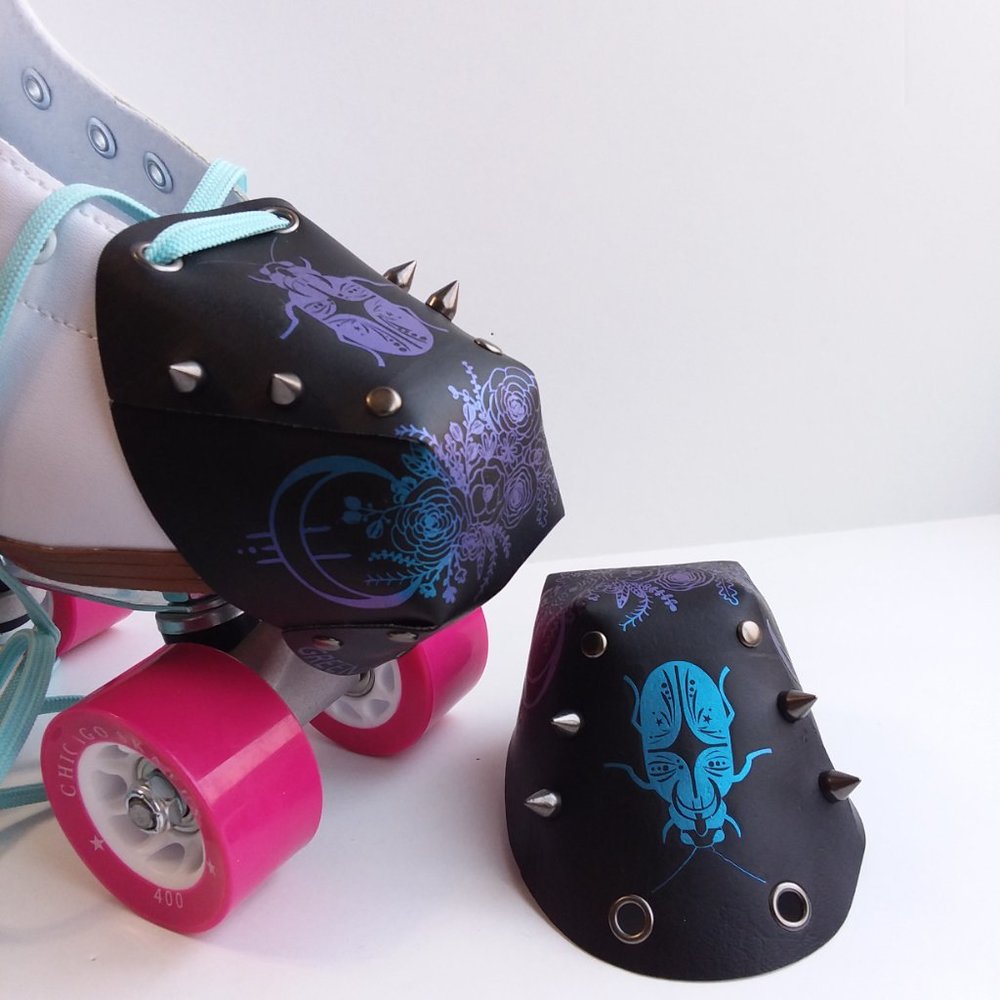 Custom Roller Skate Toe Guards Moon Beetle - Picture 13 of 14